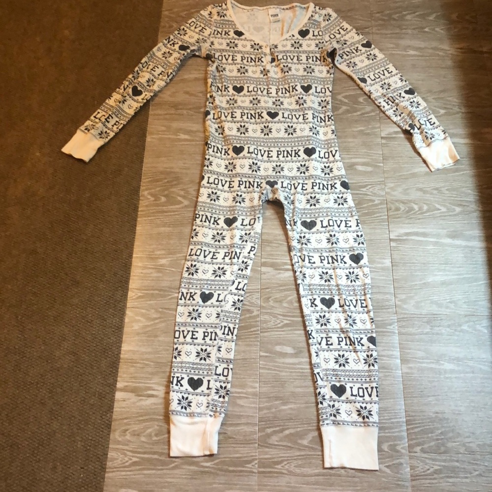 VS PINK ONESIE soft waffle knit